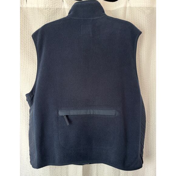 GAP Vintage Women’s Fleece Zip Up Navy Blue Vest Size Large - Picture 3 of 10